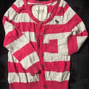 A&F Striped Pink Sweater